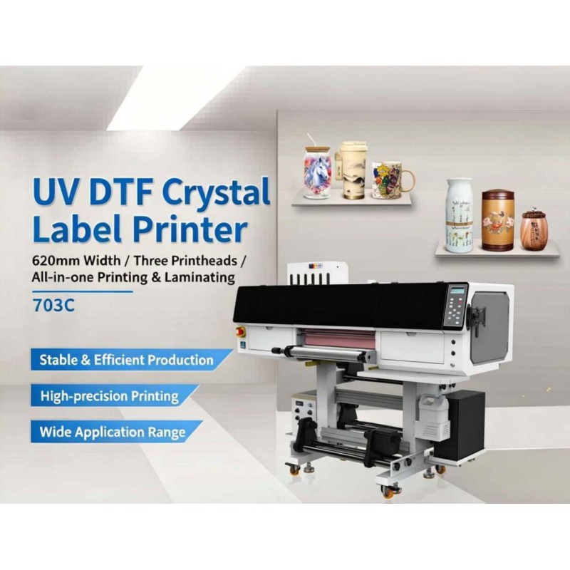 Eco Friendly DTF Products Easy Operation 1440dpi UV DTF Crystal Label Printer