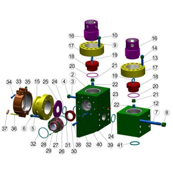 Southwest National 12P-160 Mud Pump, A-1700PT mud pump, EMSCO FB1600 mud pump, National EMSCO mud pump liner, Southwest mud pump fluid end expendables