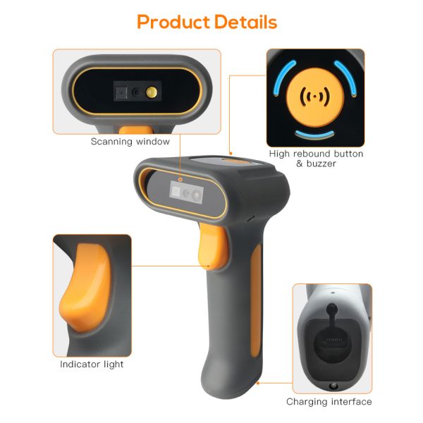 IP65 промышленный тип лазер изрезанного Handheld блока развертки 2D связанный проволокой DPM штрихкода высек матрицу данных