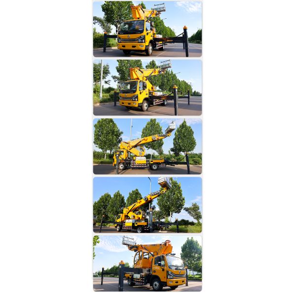 Платформа гидравлического подъема тележки 32м установленная тележкой воздушная рабочая платформа