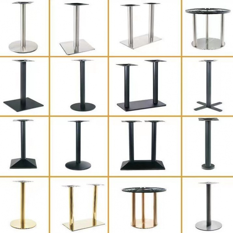 Modern Classic Metal Rectangular Table Wrought Iron Furniture Legs Dining Table Coffee Table Restaurant Outdoor Furniture