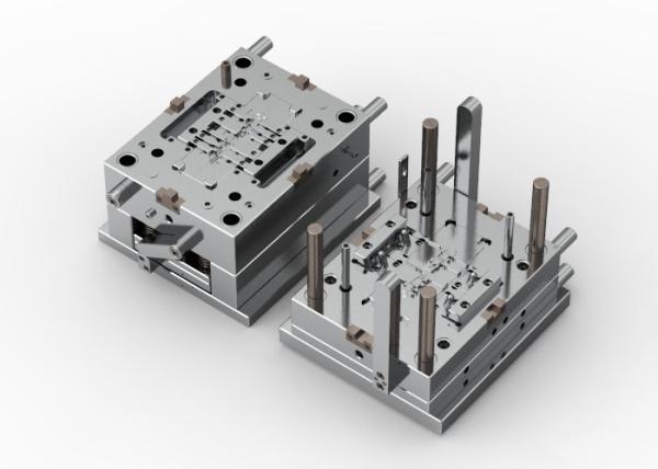 OEM / ODM ： Cold Runner Injection Molding & Transparent Glasses Middle Bracket 1*2 No.23058-B