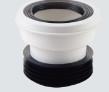 PVC Short Straight Toilet Pan Connector Injection Molding Processing Mode
