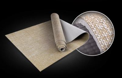 Ningbo Virson Super quality stylish custom pvc jute yoga mat.fym mat.fitness  mat