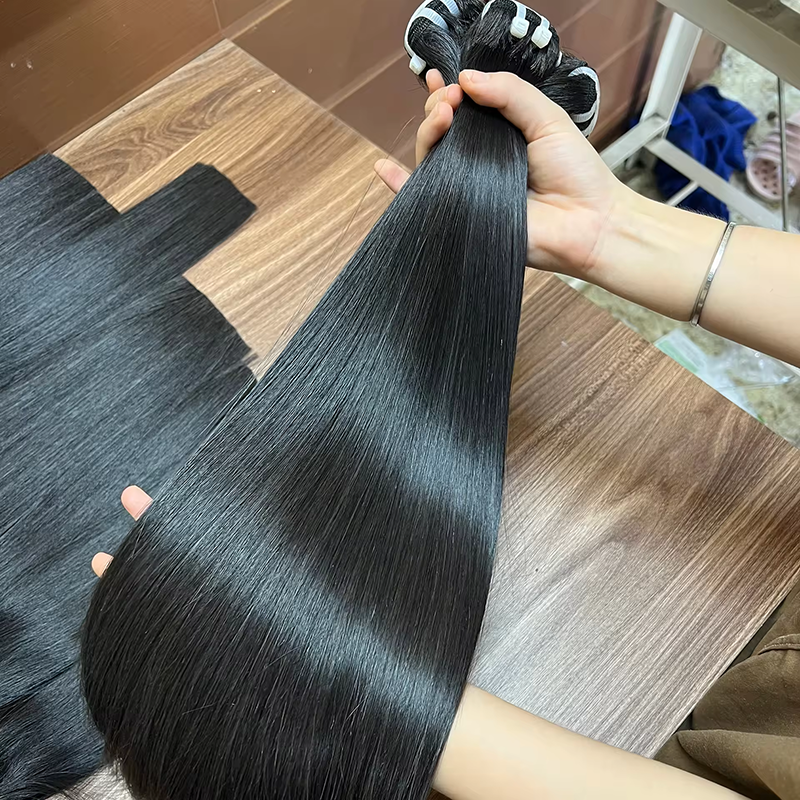 0.2kg Remy Hair Bone Straight And Curly Raw Peruvian Indian Hair Extensions Bundles