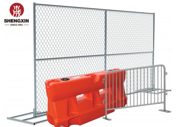 Removable 50x50mm Chain Link Temporary Fence Road Traffic Safety
