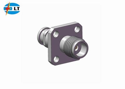 Os furos do conector 4 da fêmea 2.4mm RF flangeiam conector de cabo do MMW da montagem