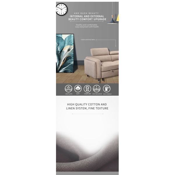 OEM Living Room L Shape Sofa Home Furniture Sleeper Sofa Bed