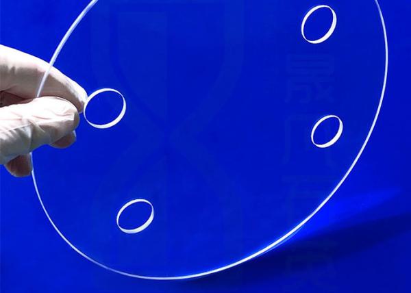 Morse 6.5 Fused Silica Quartz Glass Disc With Hole