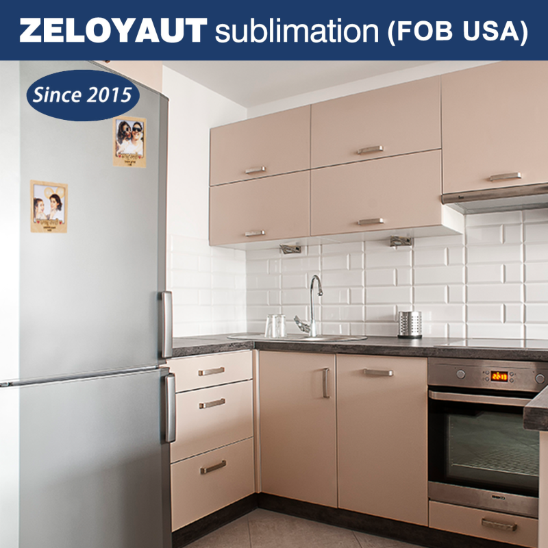 ZELOYAUT Customizable 95*95mm MDF Photo Frame Blanks Sublimation Heat Press Wood Magnets for Fridge Decoration Sublimation Wood