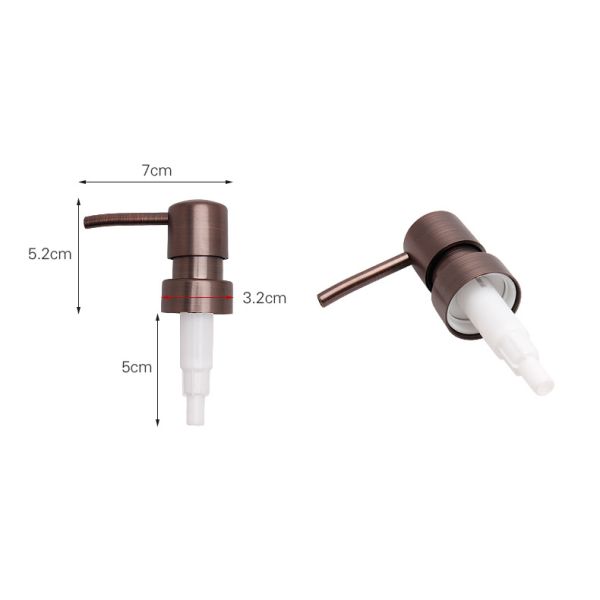 Emulsion perfume plastic small round head nozzle bubble pump head liquid pump head sanitary ware accessories