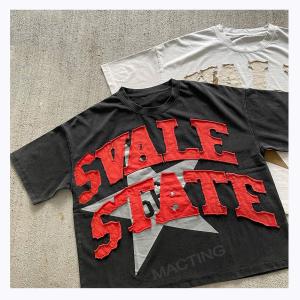 T-shirts gráficos personalizados para homens DTG Impressão Vintage Distressed