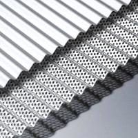 Bonne planéité Panneau ondulé en aluminium Léger Haute résistance
