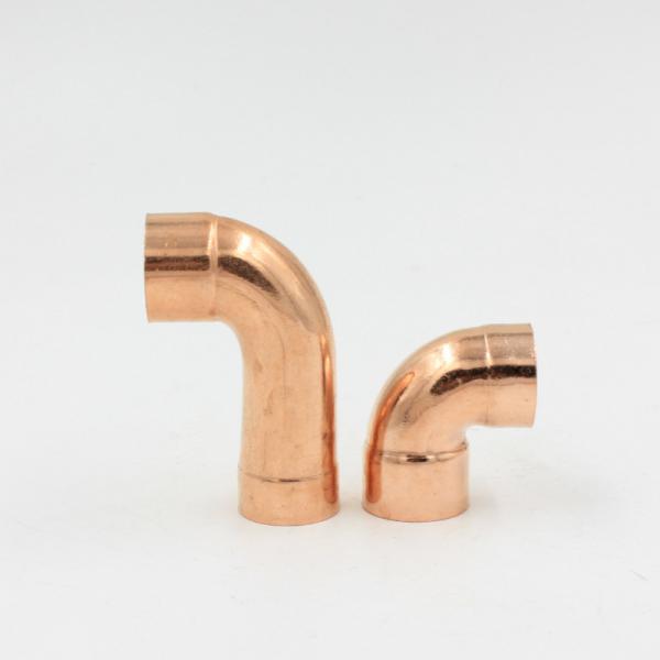 NXF ASTM B280/EN12735/JISH3300 C11000 C12200 DN15-1200 SCH10-XXS LR SR 45° 90° Butt Welding Copper Elbow