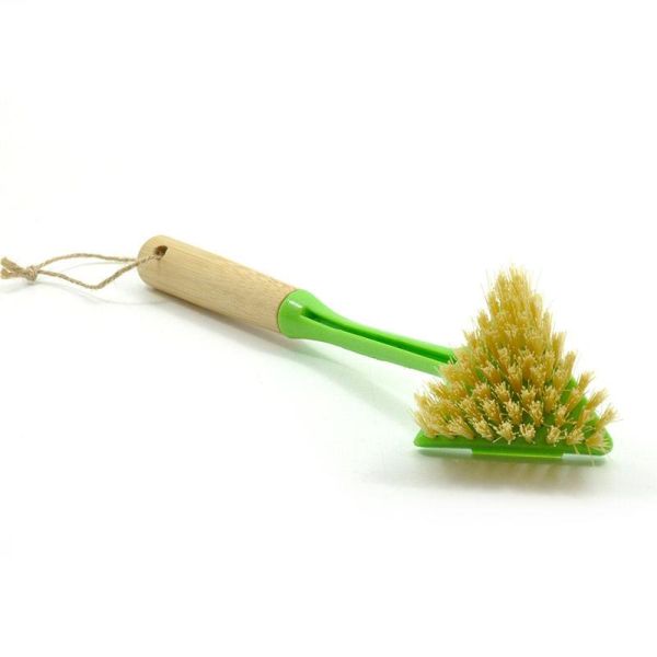 Щетка длинного бака PP лотка ручки деревянного очищая для кухни извлекает очищать