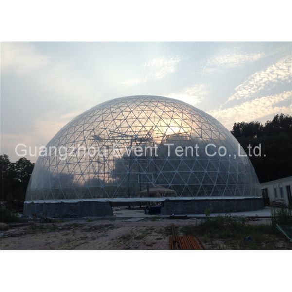 Customized Heavy Duty steel frame Camping Tents Color Optional With Insulation 6m Dia