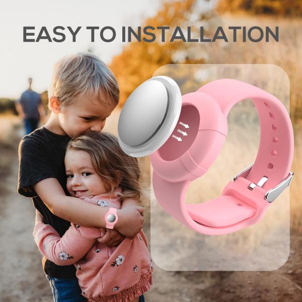 Crianças Impermeável Silicone Air Tag Pulseira Pulseira Peso Leve GPS Tracker Holder Para Apple