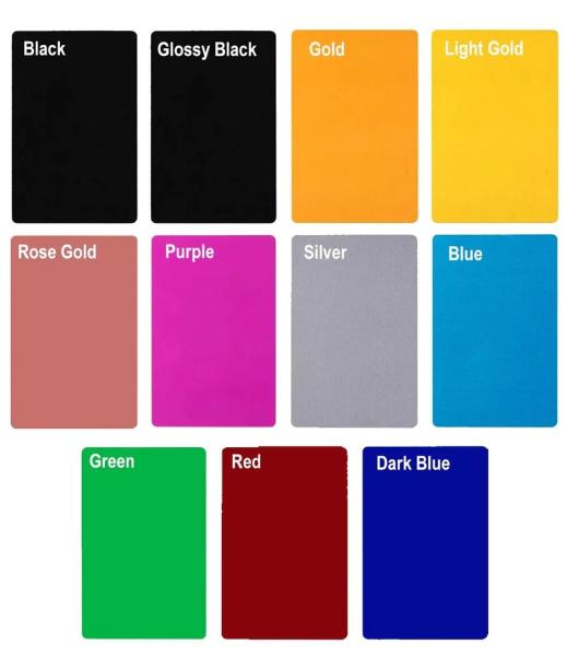 Laser Engraved Anodized Aluminum Business Cards Portable 0.5mm - 0.8mm Thickness