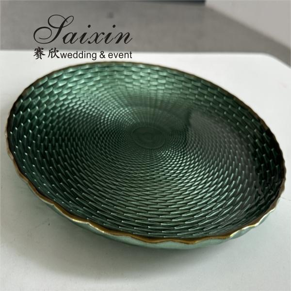 Luxury Green Wedding Charger Plate Wedding Table Decoration Green