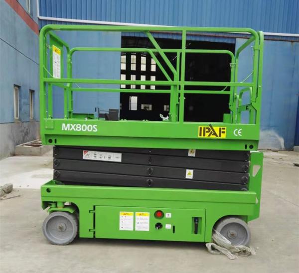 Outdoor Mobile Scissor Lift Self Propelled Elevating Work Platforms 3m-16m