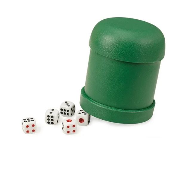 Многоцветные пластиковые кубки для костей легко очищаются