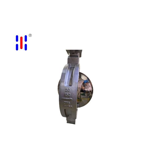 20in Wafer Double Eccentric Butterfly Valves 150LB Sanitary Mirror Polished 304 Offset Flanged