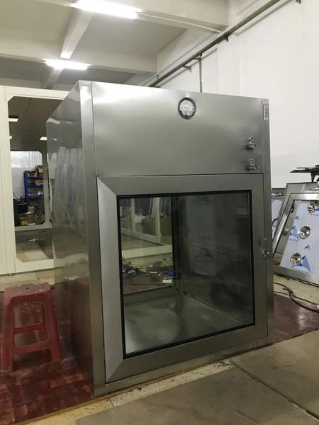 Pharmaceutical Industrial Stainless Steel Pass Box For Cleanroom Air Speed 0.45m/s