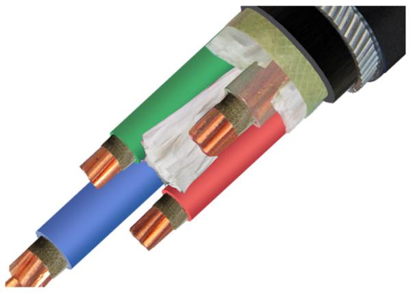 O cobre macio 1-5 retira o núcleo de fogo blindado isolado XLPE/PVC de cobre blindado do fio de aço de cabo - cabo resistente