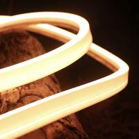 bande au néon flexible IP68 3500K blanc chaud 12mm x 20mm de polyuréthane de 5W 15W