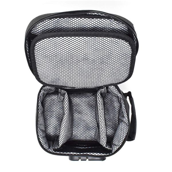 Polyester Fabric Smell Proof Bag Carbon Lined Compression Type With Compartments