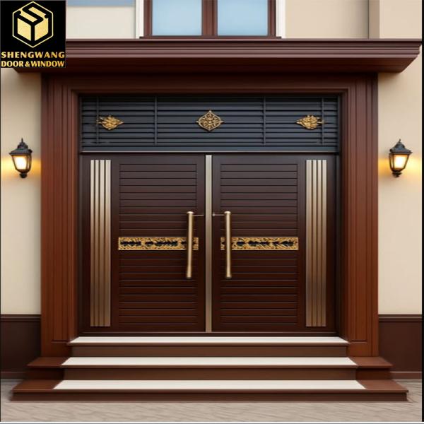 Fire Resistance With Brown Aluminum Garden Gate For Smart Locks Aluminum Side Gates