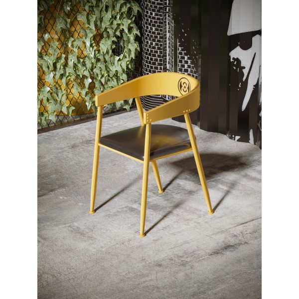 Outdoor Oil Drum Furniture Metal Restaurant Cafe Tables And Chairs Industrial