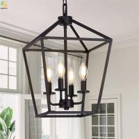 Luz nórdica do pendente do diodo emissor de luz de Art Baking Paint Black da casa da luz do pendente do ferro