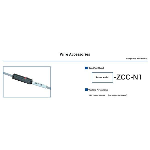 ZCC-N1 Low Output 80mA Current DC 12-24v NPN Normally Open Current Increase LED Wire Accessory for Sensor Use