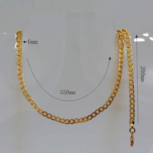 Trendy Men & woman Jewelry Necklace & Bracelet Jewelry 18K Real Gold Plated