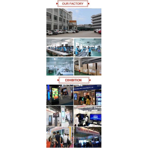VETO 32-86 Inch Floor Standing Digital Signage with 4K Resolution Android OS and Infrared Touch for Indoor Advertising