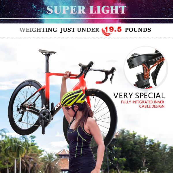 9kg KOOTU Road Bike 700C SHIMANO ULTEGRA R8000 22S Fizik Saddle