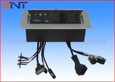 Do canto do PNF soquete oval comercial da tomada acima com o conector de RCA HDMI da rede