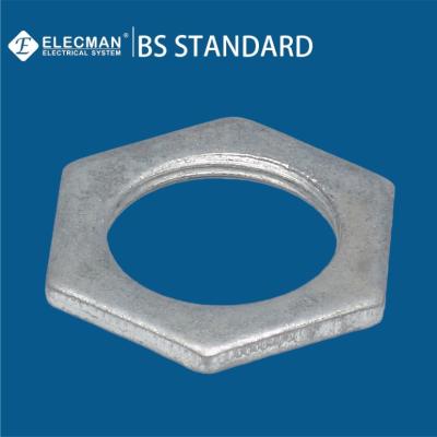 Ferro maleável galvanizado do hexágono de aço pesado e anel de fechamento de aço 20mm-32mm da canalização dos encaixes