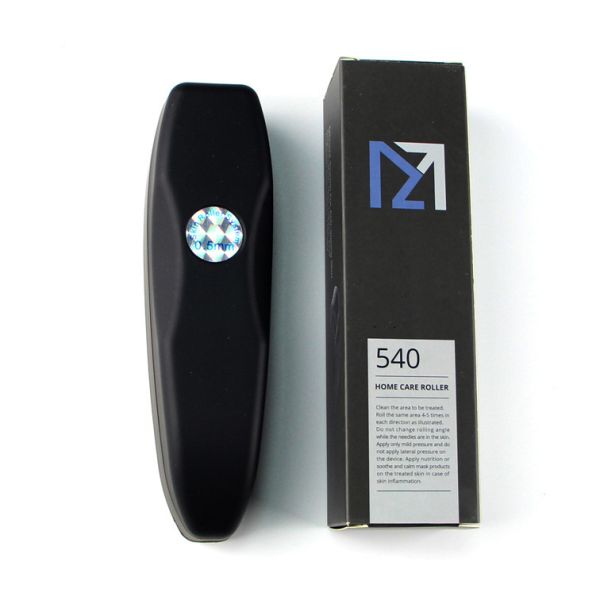 Anti-Puffiness 540 Needle Matte Derma Roller 0.5mm Beard Growth Titanium Beard Roller