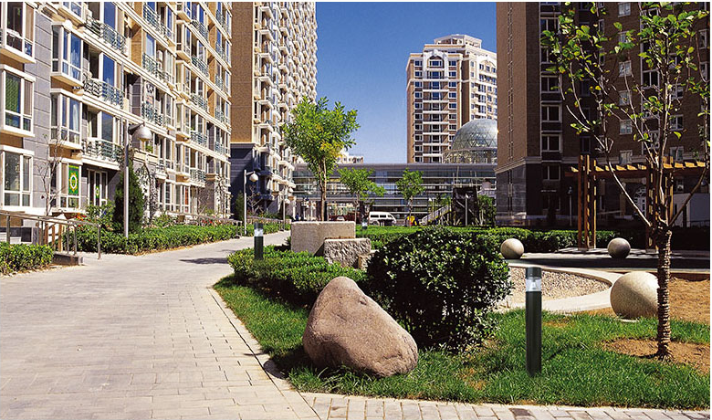 Custom Outdoor LED Bollard Lights Aluminum Alloy Lamp Body Black Color