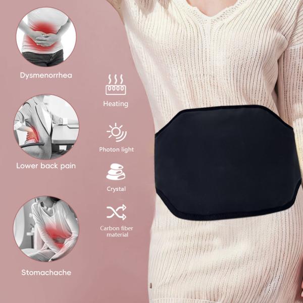 128*24cm Black 1-30Hz Far Infrared Sauna PEMF Belt for Chronic Pain Relief