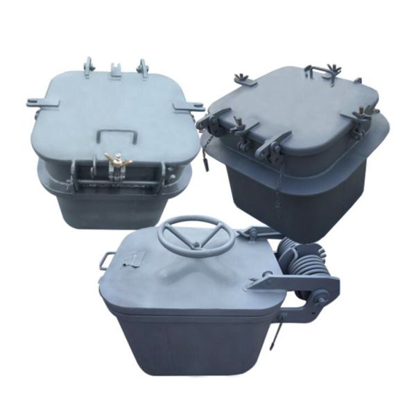 Square Type Marine Hatch Cover 400x500-600x600mm Size 12mm Cover Thickness