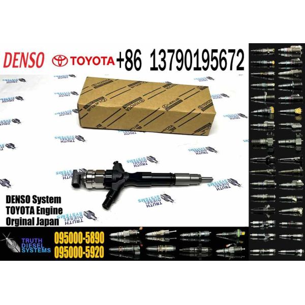 New Diesel Common Rail Injector 095000-5890 095000-5891 095000-5740 23670-30080 23670-39135 for TOYOTA Landcruiser 1KD-FTV