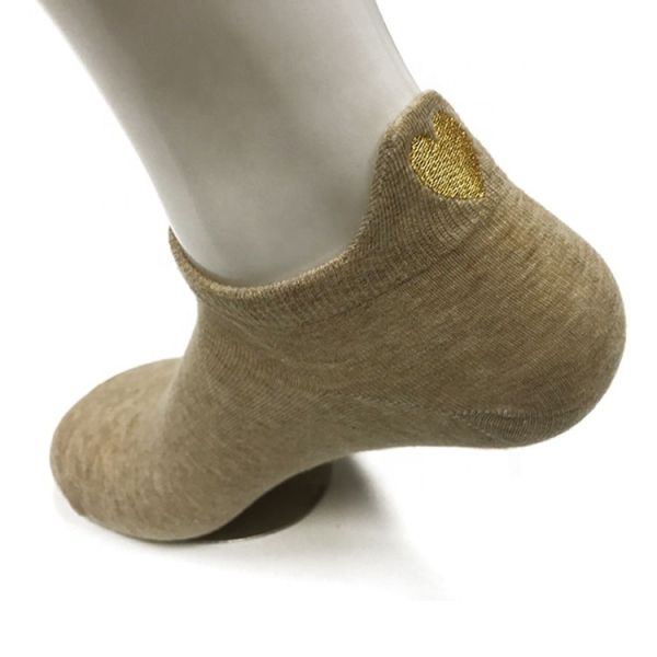 Thin Breathable Sports Cotton Ankle Custom Logo Socks for Women by Designer at Bulk