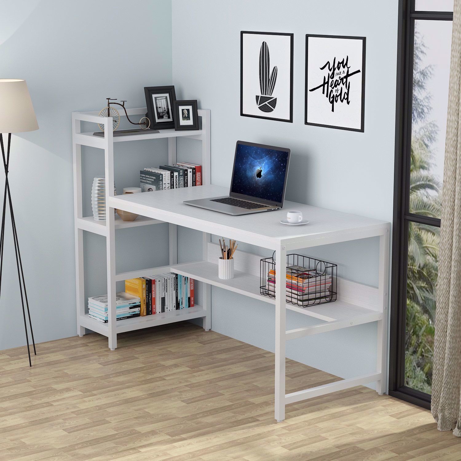 Modern Computer Desk Gaming Desk Table with ISO9001/ISO14001 Certificate and Mail Packing