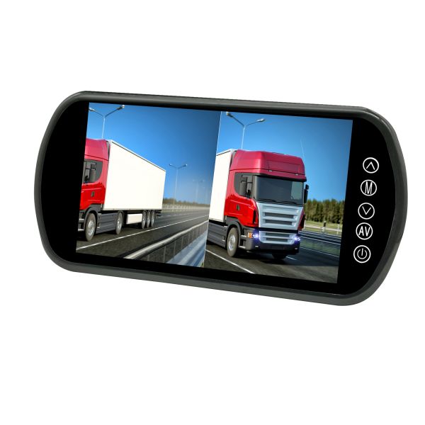 7 inch 2 Channel HD 1 Way Audio Input Car Monitor Rearview Mirror High Digital New Panel