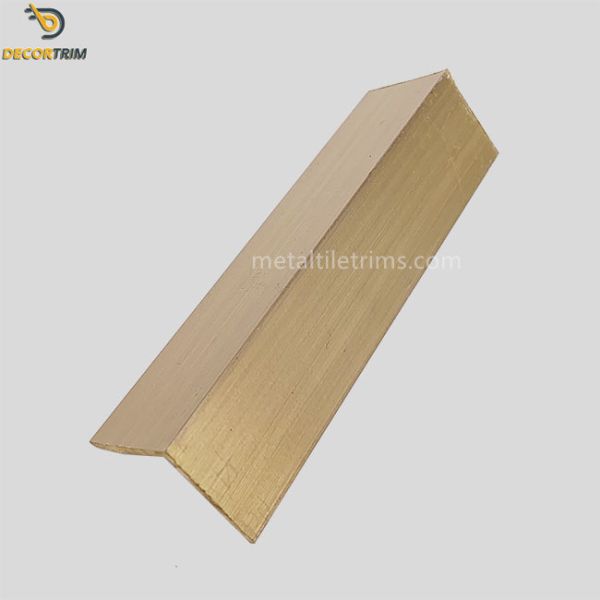 Decorative Natural Brass Tile Trim 20mm×20mm L Shape For Wall Edging