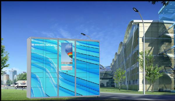 Intelligent Logistic Parcel Delivery Lockers With Security Camera And Remote Control Platform