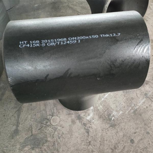A234 WPB ASTM Standard Seamless Pipe Fittings Carbon Steel Tee Equal Diameter Tee Sch10-Sch160